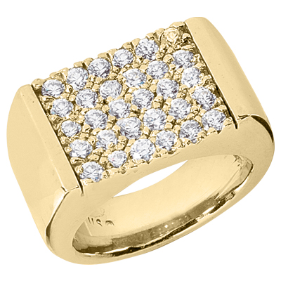 1 2 3carat 100% 18k 750au Gold Moissanite Diamond Men Ring D Color Vvs1  Wedding Party Engagement Anniversary Ring - Rings - AliExpress